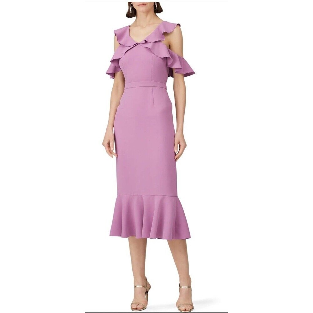 Rachel Zoe Womens‎ Purple Lilac Ruffle Dress Size 2